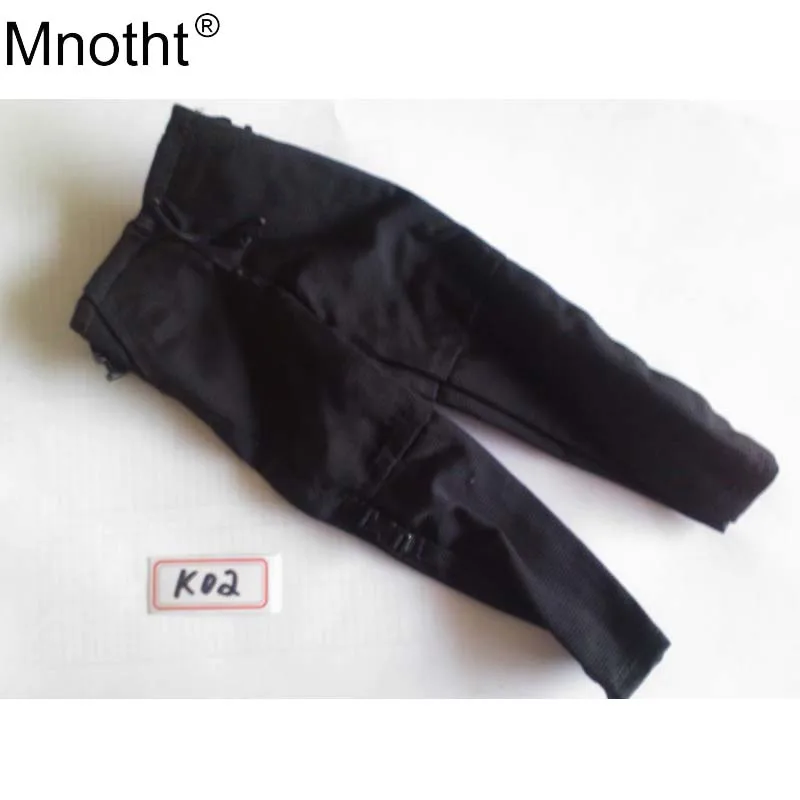 

Mnotht 1/6 Male Clothes Model Parts K02 Black Pants Casual Trousers Toys for 12in PH Soldier Action Figure Collection m5n