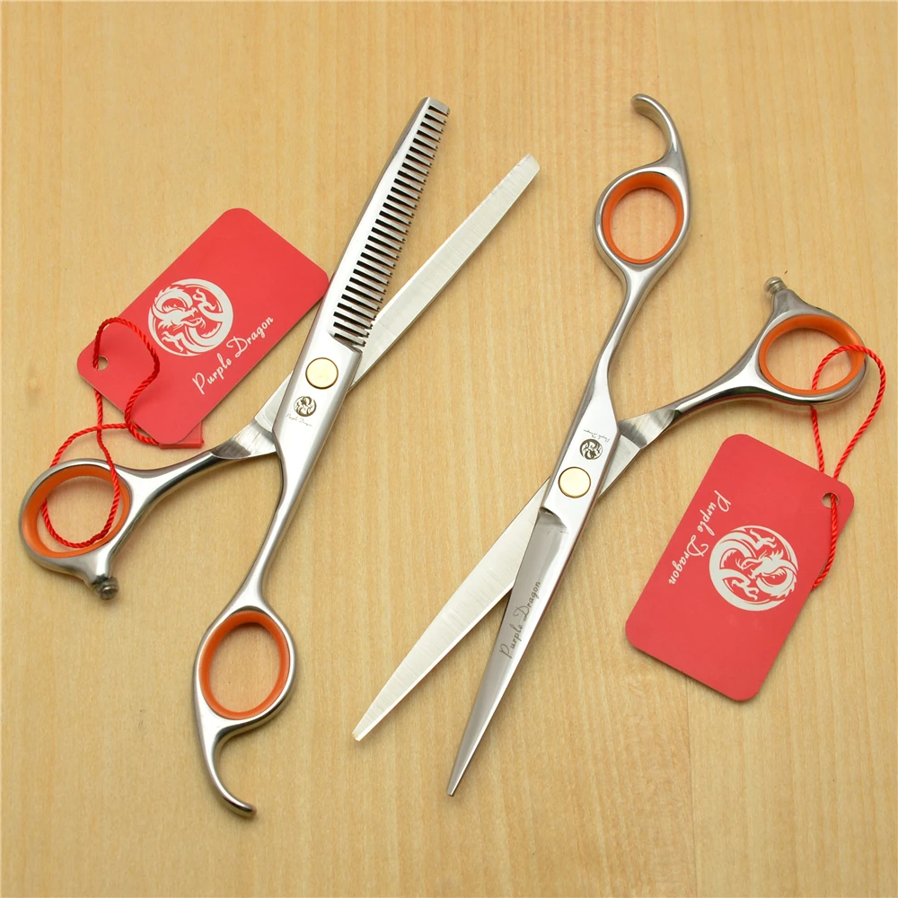 5.5 Inch 16cm Purple Dragon Professional Human Hair Scissors Salon