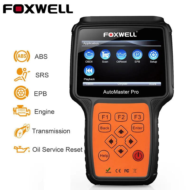 Foxwell NT614 OBD2 Automotive Scanner ABS SRS Airbag EPB Transmission Reset OBD 2 Auto Scanner Multi Language ODB2 Diagnostic Foxwell NT614 OBD2 Automotive Scanner ABS SRS Airbag EPB Transmission Reset OBD 2 Auto Scanner Multi Language ODB2 Diagnostic
