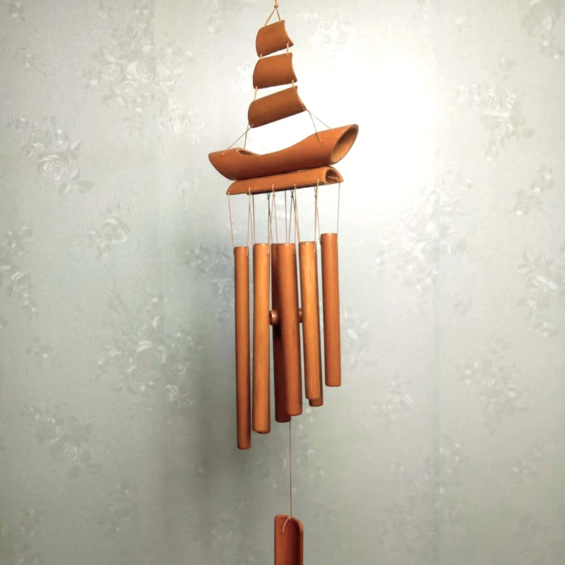 

Outdoor Living Wind Chimes Yard Garden Tubes Bells Copper Yard Bamboo Slips Wall Hanging Home Decor Wind Chimes