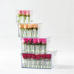 Mordoa 2018 акрил цветы Box Роза сохранить свежий окно воды цветы розы подарок ювелирные изделия Дисплей Jewelry Роза коробка для хранения цветы