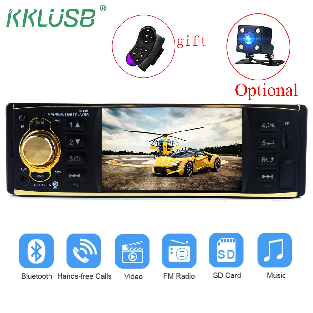 Авторадио 1 din Авто Аудио Автомобильная стереокамера 4 &quotэкран bluetooth mp5 usb TF multimidia