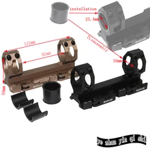 Охота Тактический Сфера сиамские 25.4 мм 30 мм алюминиевый Пикатинни кольцо QD крепления основания быстрого отсоединения автоматической блокировки прицела