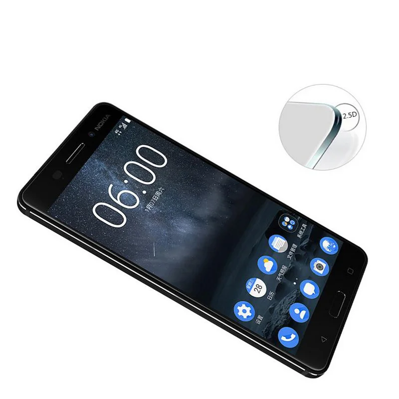 Lovekiss взрывозащищенное Закаленное Стекло 9H для Nokia 6 3 5 Полное покрытие Защитная