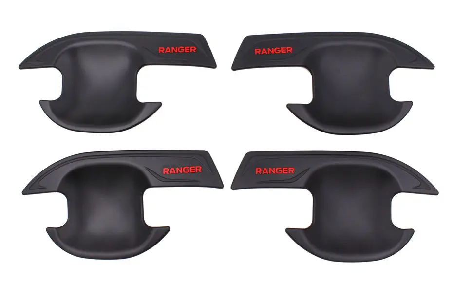 For Ford Ranger T7 Body Kits Cover Tuning Car Accessories Matte black ABS Plastic Auto Styling Moulding Accessory 2015-2017 06