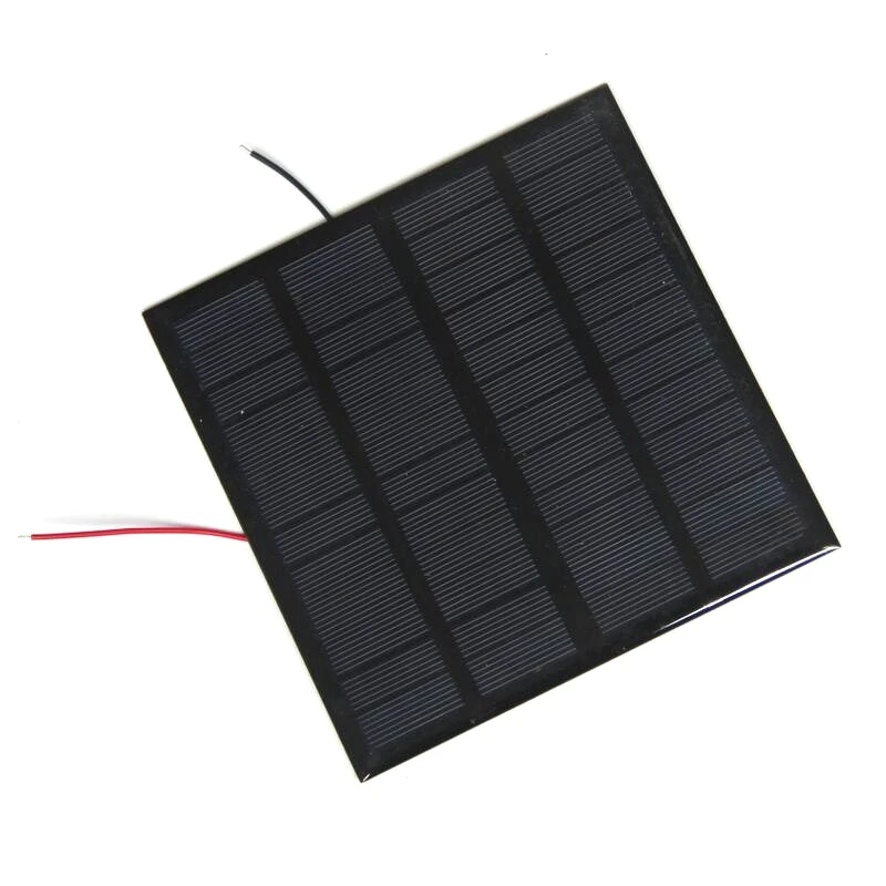 

BUHESHUI 12V 3W PCB -Epoxy Solar Panel+Wire/Cable Mini Solar Cell Polycrystalline Silicon DIY Solar Module System 145*145mm