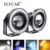 FLYCAR 2 PCS Impermeabile Del Proiettore LED Della Luce di Nebbia Halo Fari alogeni di profondità 64 millimetri 76 millimetri 89 millimetri di Giorno Corsa e Jogging Luce DRL 12 V Lampada Della Nebbia per BMW