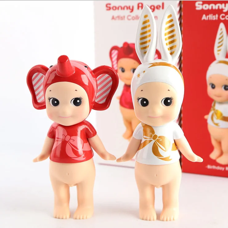 Sonny Angel 6 шт./компл. Мини Рождественская серия Sonny куклы-Ангелы ПВХ фигурка Коллекционная модель игрушки 8 см KT2530 - Цвет: 4