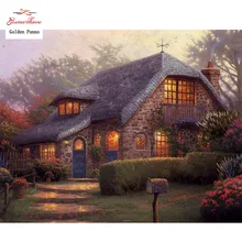 Золотое панно, сделай сам, полный, алмазная вышивка, дом, фото на заказ, алмазная живопись, вышивка крестиком, 3D, Алмазная мозаика, Рождество 82