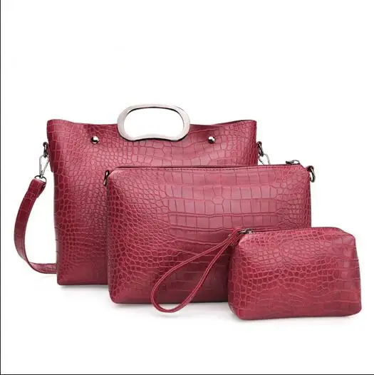 Luxury Grey Leather Handbags