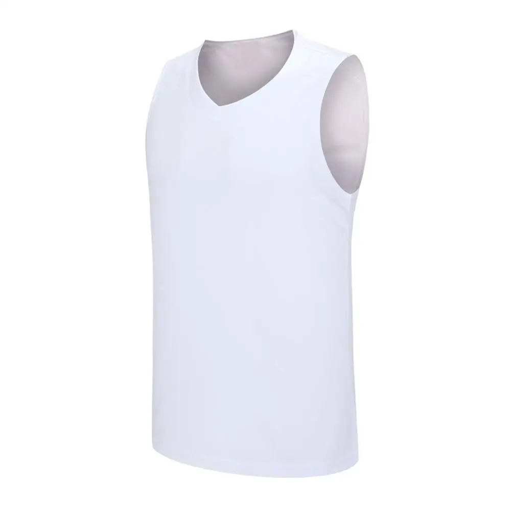 Cheap Mens Basketball Jersey breathable College Sport Team Basketball TShirt Sleeveless Training Vest Quick-Dry Tank Top Shirts - Цвет: 8002 White