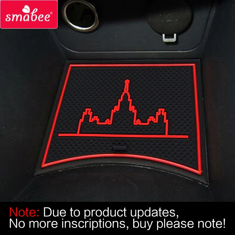 for Hyundai Solaris 2011 - 2017 Non-Slip Rubber Mats Cup Cushion Door Groove Mat Accent Blue i25 Accessories 2013 2014 2015 2016 |