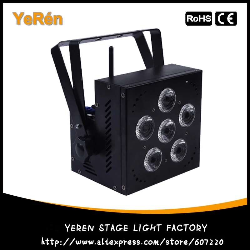 

Wireless Battery Powered LED Par Light RGBWA+UV 6in1 Color DJ Wash Light DJ Lights