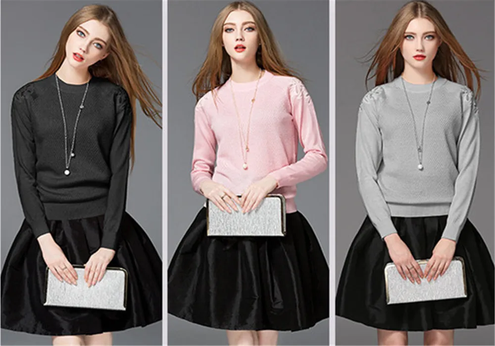 Fashion O neck knitting winter sweater women 2018 Spring Long sleeve pullover female New autumn winter casual jumper All match (6)