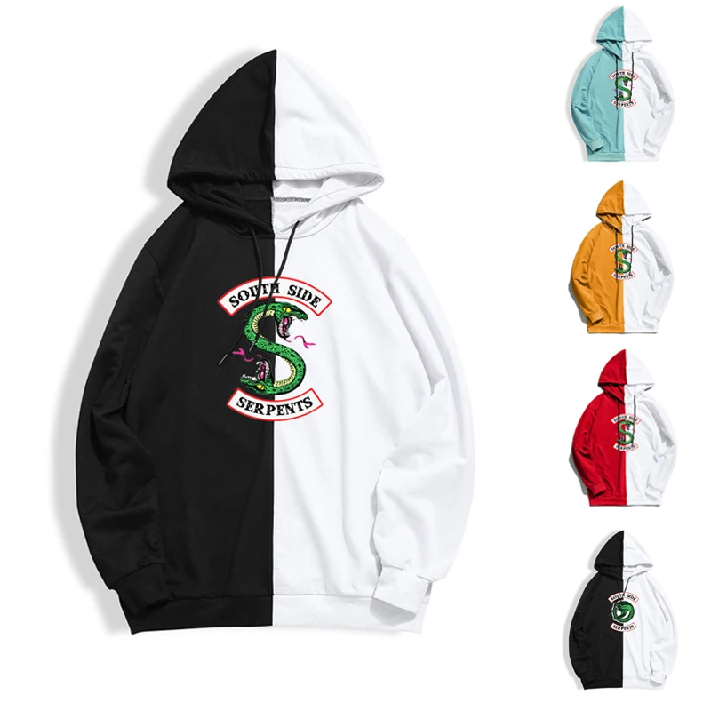 

Kpop Clothing South Side Serpents Riverdale Hoodie Sweatshirts Hooded For Girls Female Riverdale SouthSide Hat Jacket Coat Tops