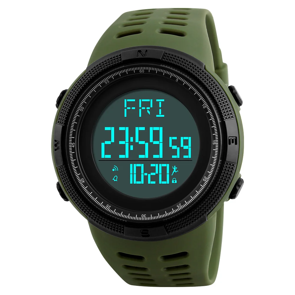 

Skmei Men's Pedometer Sport Watches Men Digital LED electronic Clock Man Military Waterproof Watch Male Relogio Masculino