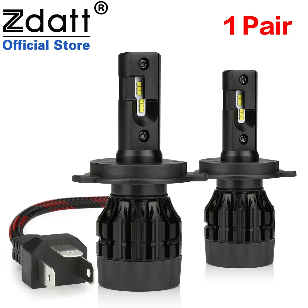 

Zdatt Led H4 H7 H11 9005 9006 HB3 HB4 H8 H9 Headlight Bulb 12V LED ZES 80W 8000Lm Car Light Lamp 6000K Automobiles Fan Ready