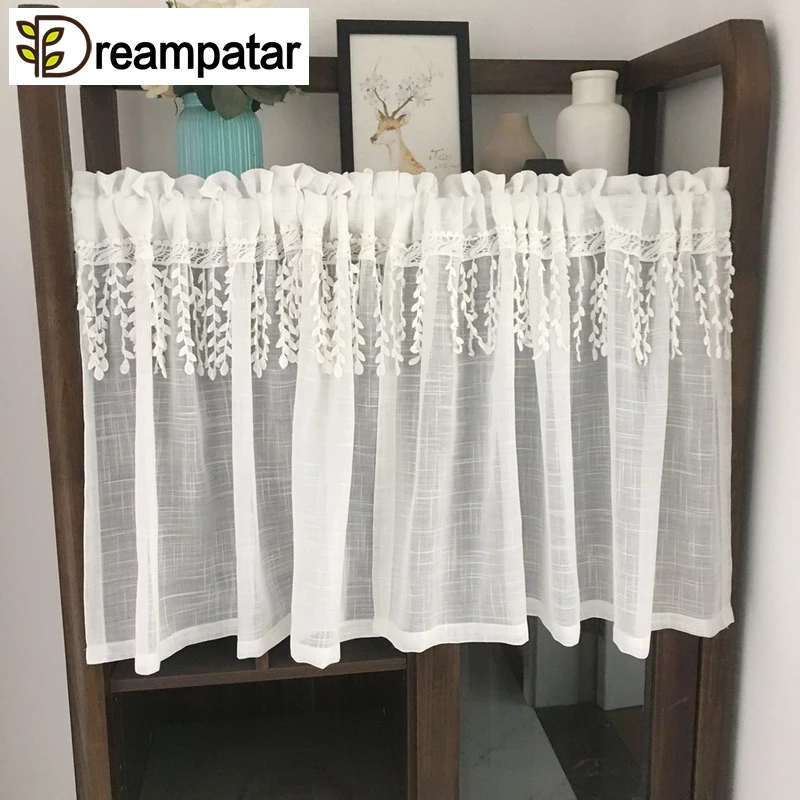 Modern Romantic Country Tulle Kitchen Curtain Fashion Wheat Hanging Ear Room Partition Decorative ML75A | Дом и сад