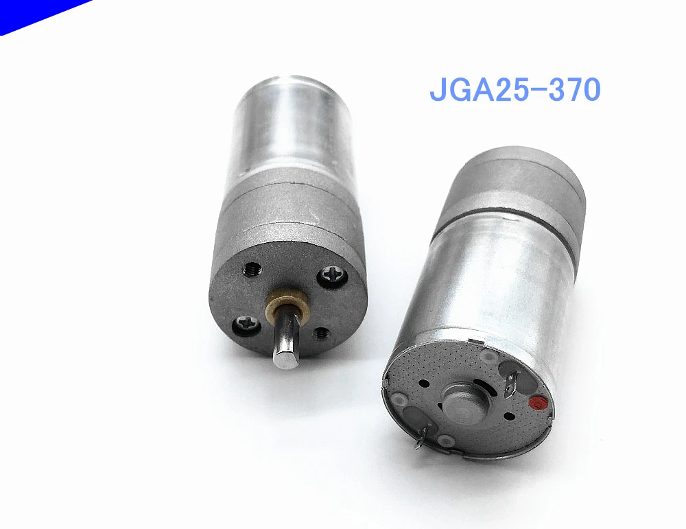 JGA25-370 DC мотор с высоким крутящим моментом металлический умный автомобиль 3В 6В 12В