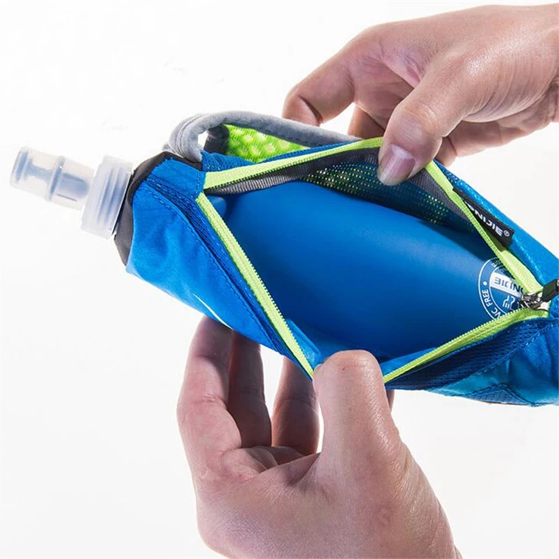 AONIJIE беговой чайник пакет бутылка для воды для спорта на открытом воздухе сумка для мужчин Велоспорт Бег переносной чайник сумка с 500 мл мягкая фляга для воды