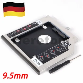 

NEW DE Shipping 9.5mm 2nd Laptop ODD DVD/CD-ROM Optibay SATA Hard Drive HDD SSD Tray Caddy for IBM Thinkpad T440p T540p W540