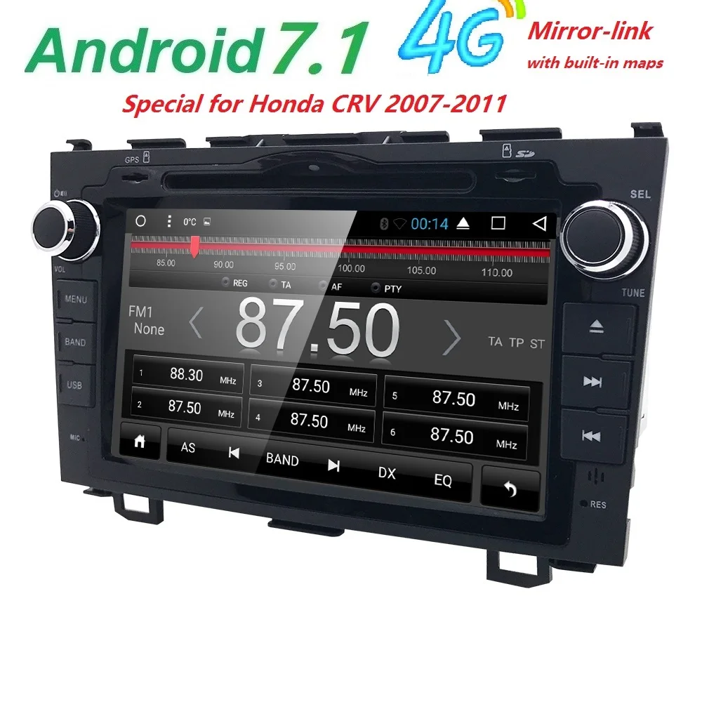 Android 7 1 HD 1024 600 font b Car b font DVD Player Radio For Honda