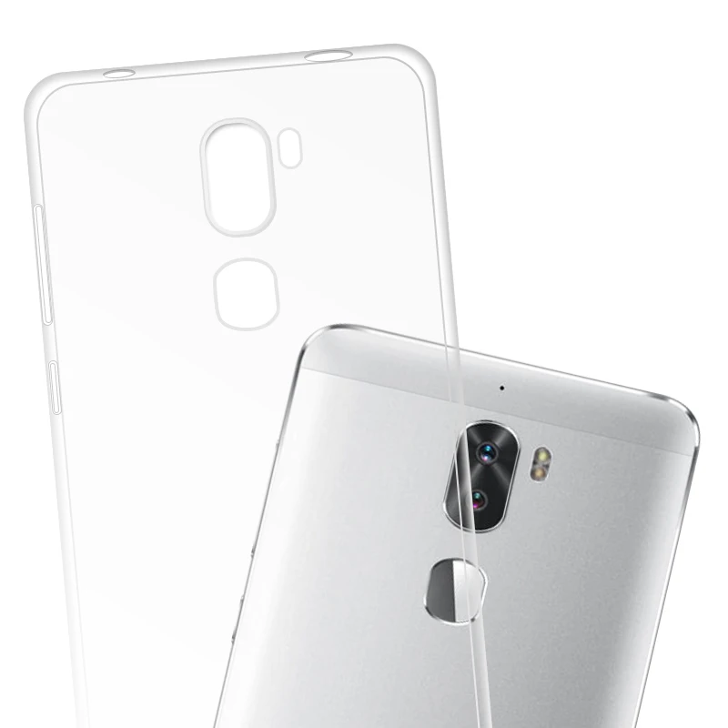 

For LeEco Le Cool1 Case Clear Dual TPU Cover Cases Clear Soft Silicon For LeEco Letv Cool 1 Cover Free Shipping 5.5 Inch