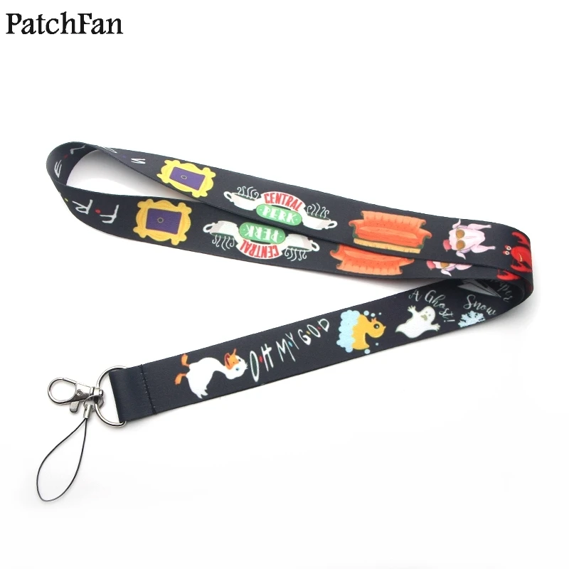 20 шт./лот Patchfan с надписью ТВ шоу Friends (брелок талреп лямки лента шейный ремешок para