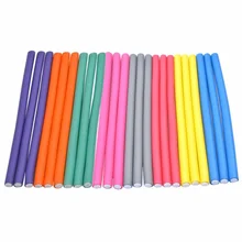 Vara de ondulação de cabelo flexível, fabricantes de cachos de espuma macia, cachos flexíveis, ferramentas de modelagem diy, com 10 peças