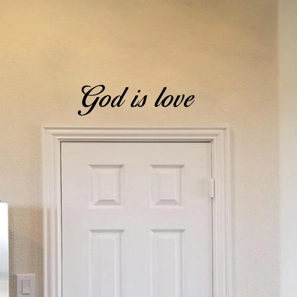 English Amsal Vinyl Dinding Stiker Dewa Adalah Cinta Dekorasi Ruang Tamu Rumah Dekorasi Children Room Decoration Room Decorationnursery Decor Aliexpress