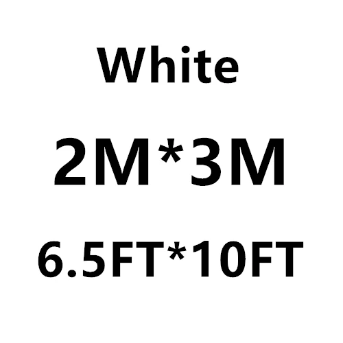 VILEAD 2 м x 3 м(6.5фт x 10фт) полиэфирная многофункциональная камуфляжная сетка Военная армейская камуфляжная сетка солнцезащитный тент парус палатка - Цвет: White