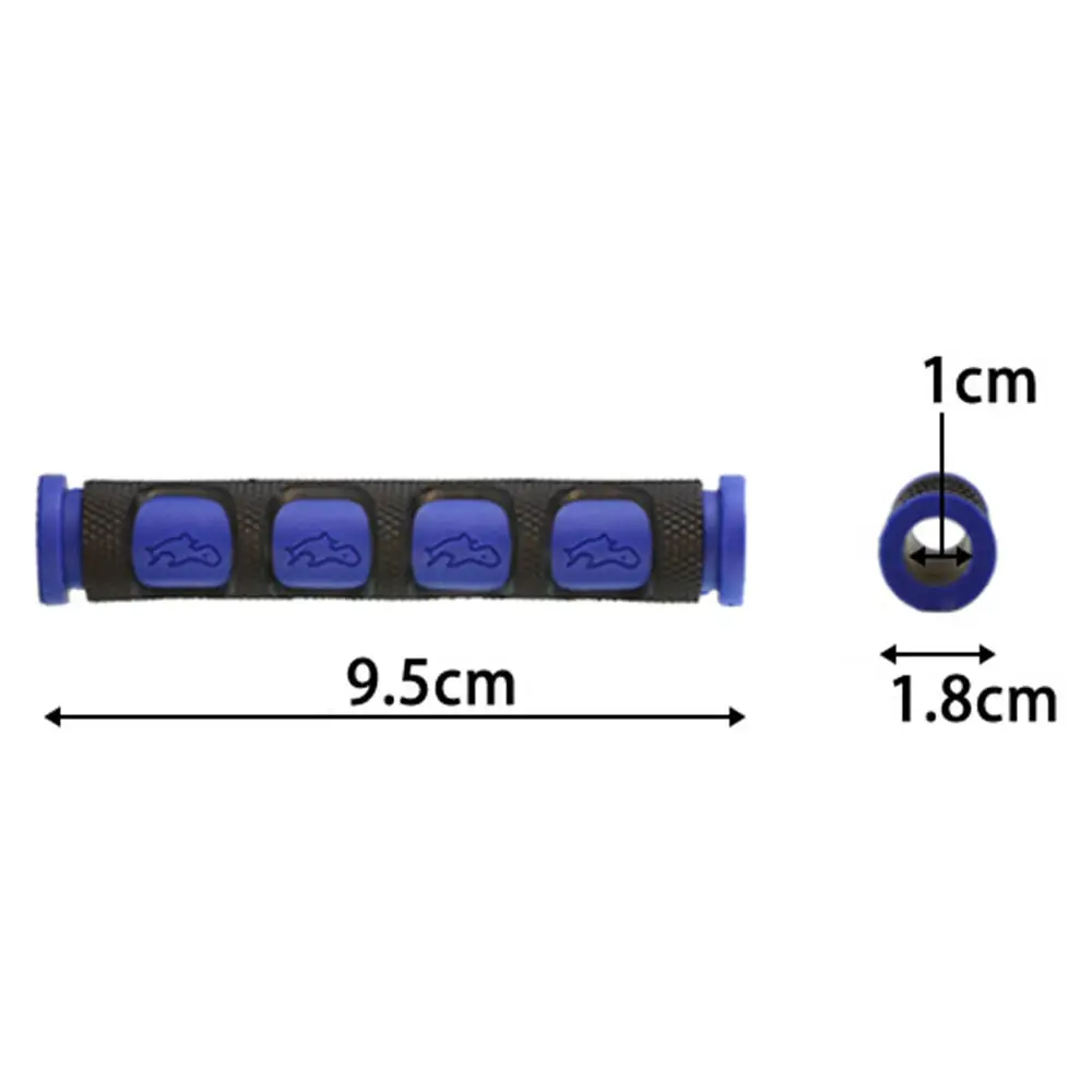 Аксессуары для мотоциклов, универсальные Мотоциклетные аксессуары для электровелосипеда, модификация руля, угловая ручка, резиновый рукав, ручка тормоза, ручки - Цвет: Синий