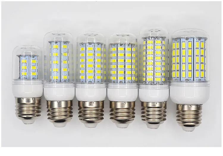 Светодиодные лампы лампада E27 E14 лампы кукурузы 24 36 48 56 69 72 96leds SMD 5730 220 В Lamparas светодиодные люстры свечи прожектор