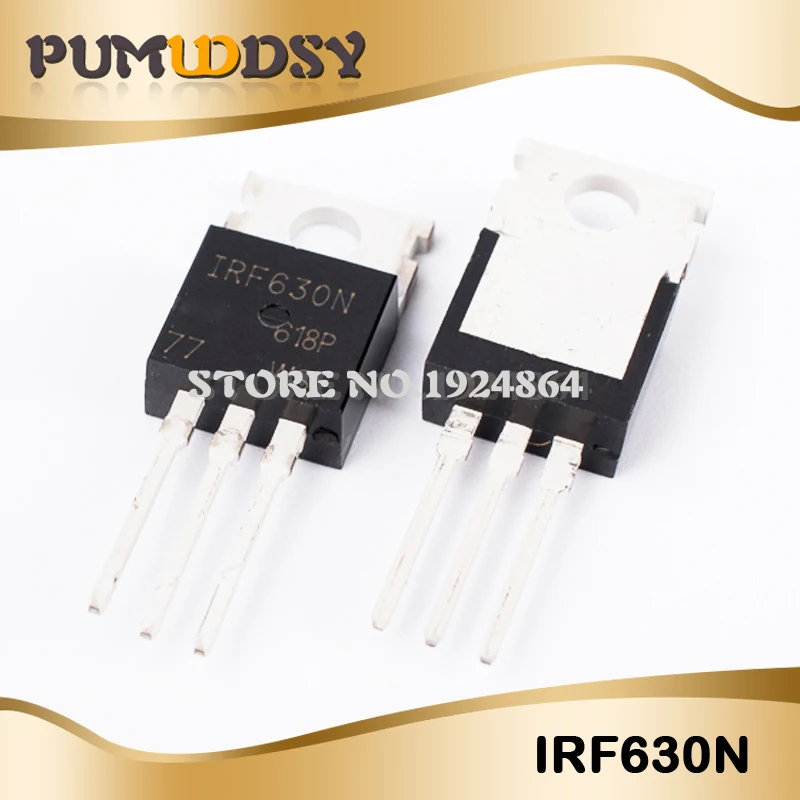 100 pieces MOSFET MOSFT 200V 9.5A 300mOhm 23.3nC