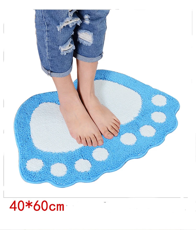 Коврик для ванной с принтом ног, нескользящий коврик для ванной комнаты, коврик для туалетной пены памяти коврик для ванной ковров, микрофибра мини-маты