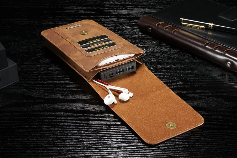 Поясной ремень кожаный чехол для телефона на липучке Huawei Mate 10 20 RS Porsche Design 8 7 9 Pro OPPO