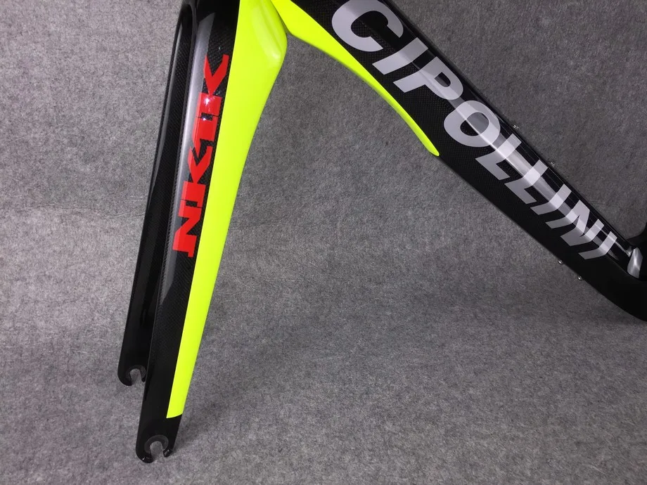 Flash Deal 2018 New Color Cipollini NK1K 3K or 1k T1100 Carbon Bike Frame Matte Glossy carbon fiber road bike frames blue black yellow fluo 11
