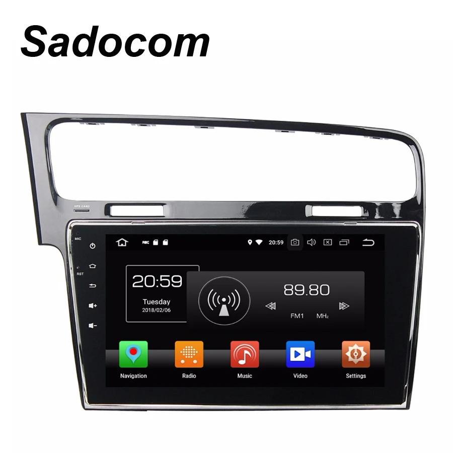 HD TDA7851 4*50 Вт Android 8 0 для VW Golf 7 2013 2014 2015 4 Гб ОЗУ ядер автомобильный DVD плеер GPS Glonass RDS