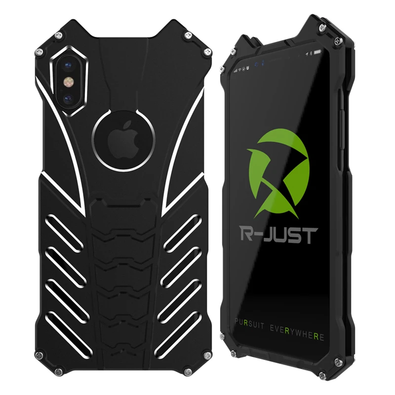 

Luxury Batman Element Metal Case For Apple iPhone X Cases Hard Heavy Duty Protection Back Cover For iPhone X iPhoneX Bumper Case