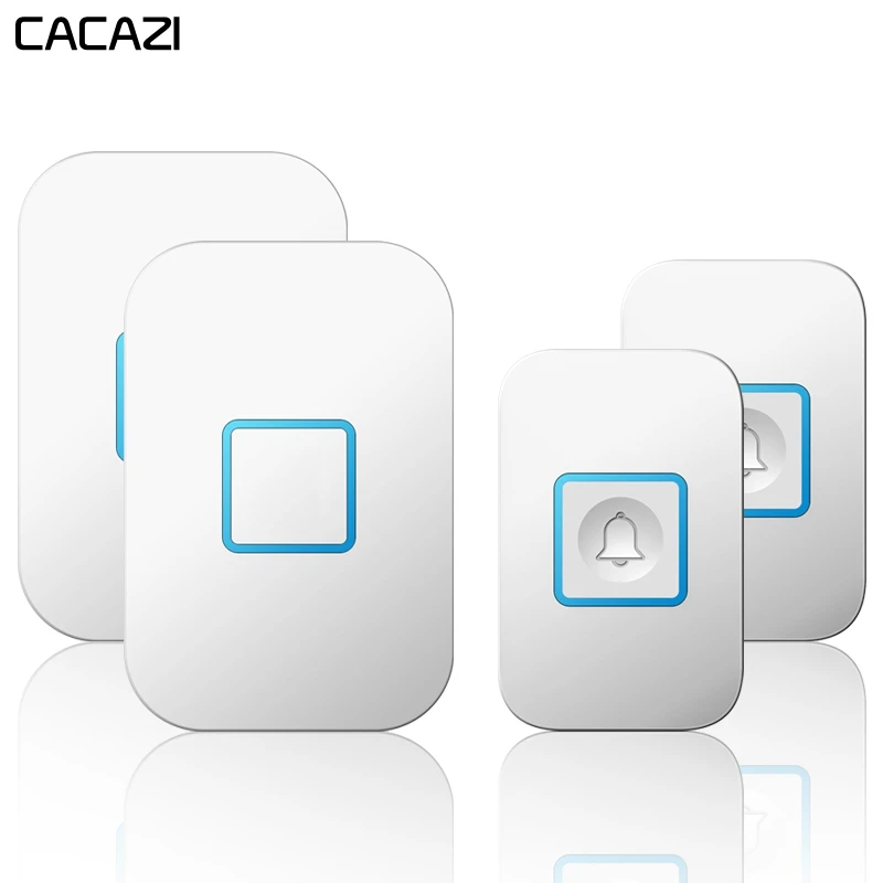 CACAZI Интеллектуальный беспроводной водонепроницаемый дверной звонок с