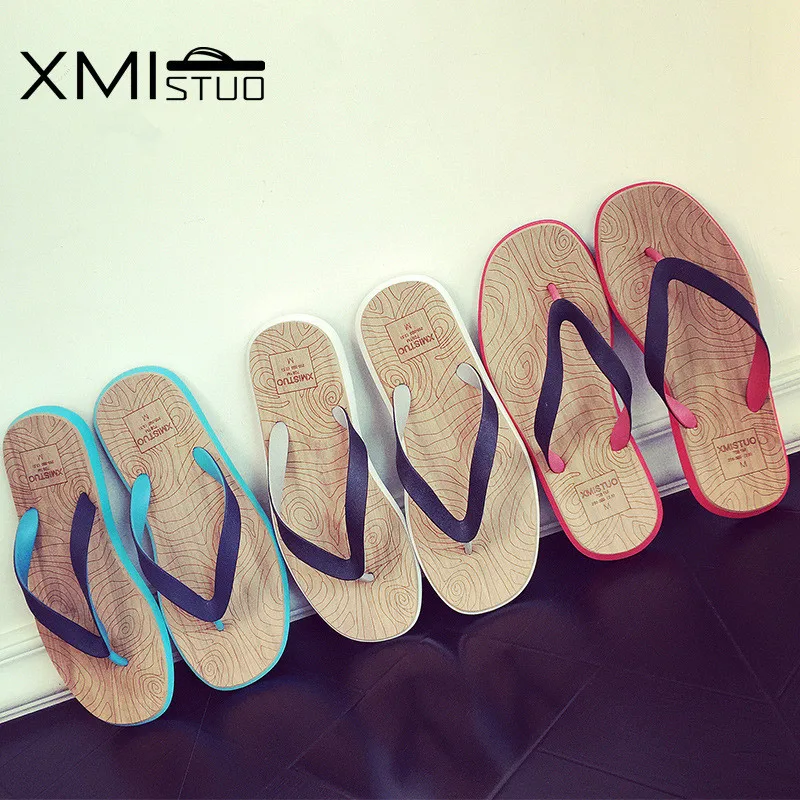 XMISTUO/модные Вьетнамки; мужские Нескользящие повседневные пляжные туфли в Корейском стиле для студентов; Простые сандалии; шлепанцы с рельефным узором