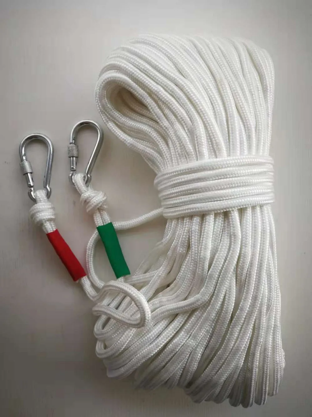 50m High Strength White Dia 6mm,8mm Braided Nylon Anchor Rope/ Outdoor