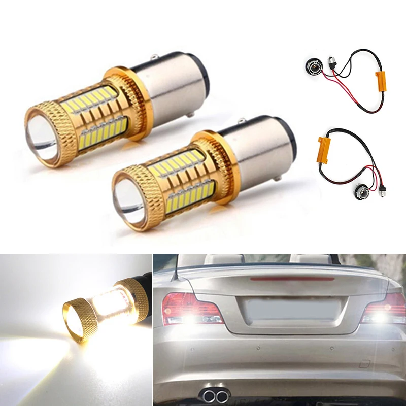 

DOTAATDW 2x 1156 P21W High Power 4014 Cree Chips Canbus No Error Car LED Rear Reversing Tail Bulb For BMW E30 E36 E46 F30
