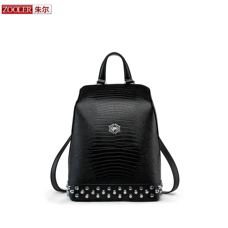 

NEW 2017 ZOOLER Women real Leather Backpack Genuine Leather European Style Fashion cow bags School Backpacks woman bag#Y100