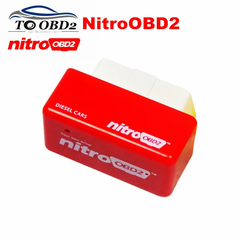 

High Performance OBD2 ECU Chip Tuning NitroOBD2 Red Color Diesel Cars Increase Power Engine Nitro OBD2 Diesel FREE SHIPPING