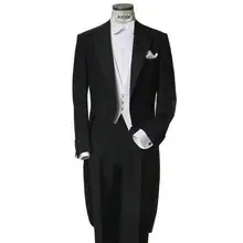 Мужские свадебные костюмы на заказ для жениха, BlackTuxedos, новейший дизайн пальто, брюки, вечерние костюмы на выпускной(пиджак+ брюки+ жилет+ галстук