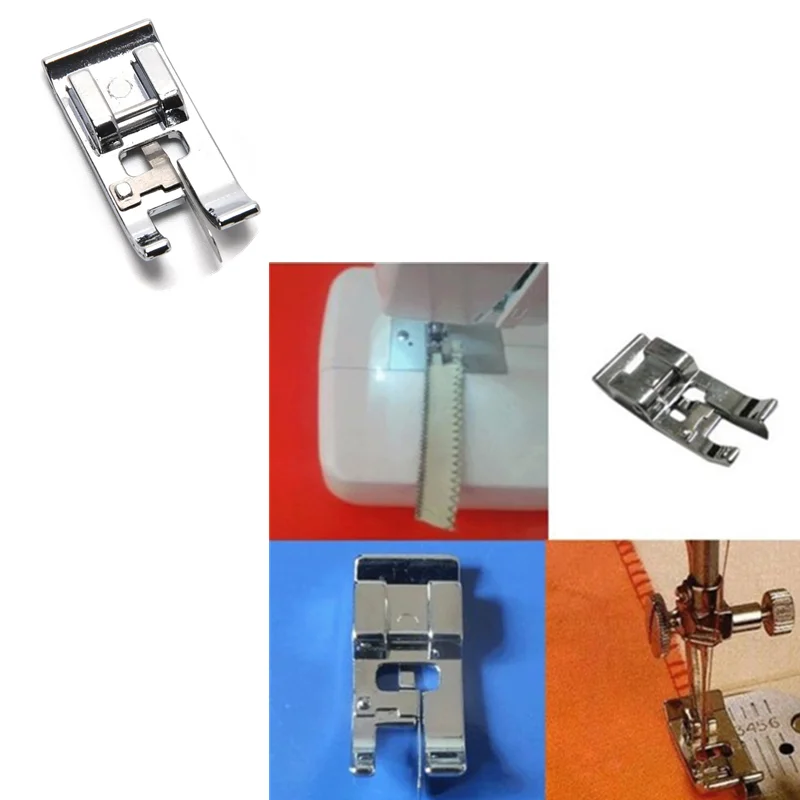 

Practical New Silver High Quality Metal Overcast Presser Foot for Household Low Shank Sewing Machine For Sewing Tools HOT 1PCS