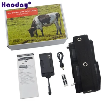 

T500S Solar Panel GPRS GSM GPS Tracker For Big Pet Animal Dog Waterproof 5000mAh Big Battery Geo-fence Motion Sensor
