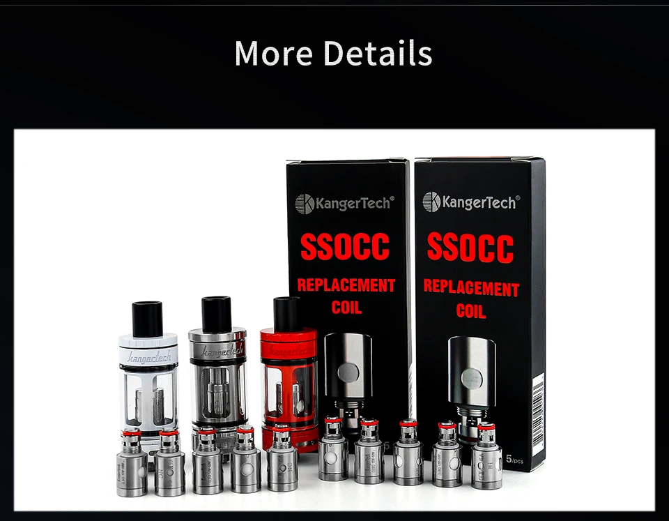 Kangertech SSOCC катушки подходят Kanger Toptank Subtank Topbox mini Subox mini c Vape танки Sub Ом 0,5 Ом 1,5 Ом катушки 5 шт./лот