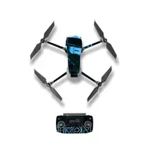 Металлическое стилизованное покрытие наклейка для DJI Mavic 2 Pro& Zoom Drone корпус пульта дистанционного управления батарея защитная пленка 3 стиля s